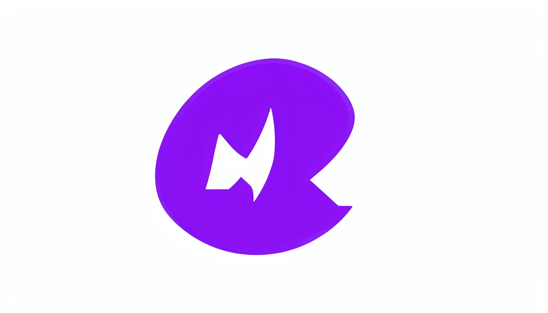Logotipo de entidad comunitaria, diseño sencillo en violeta y blanco.