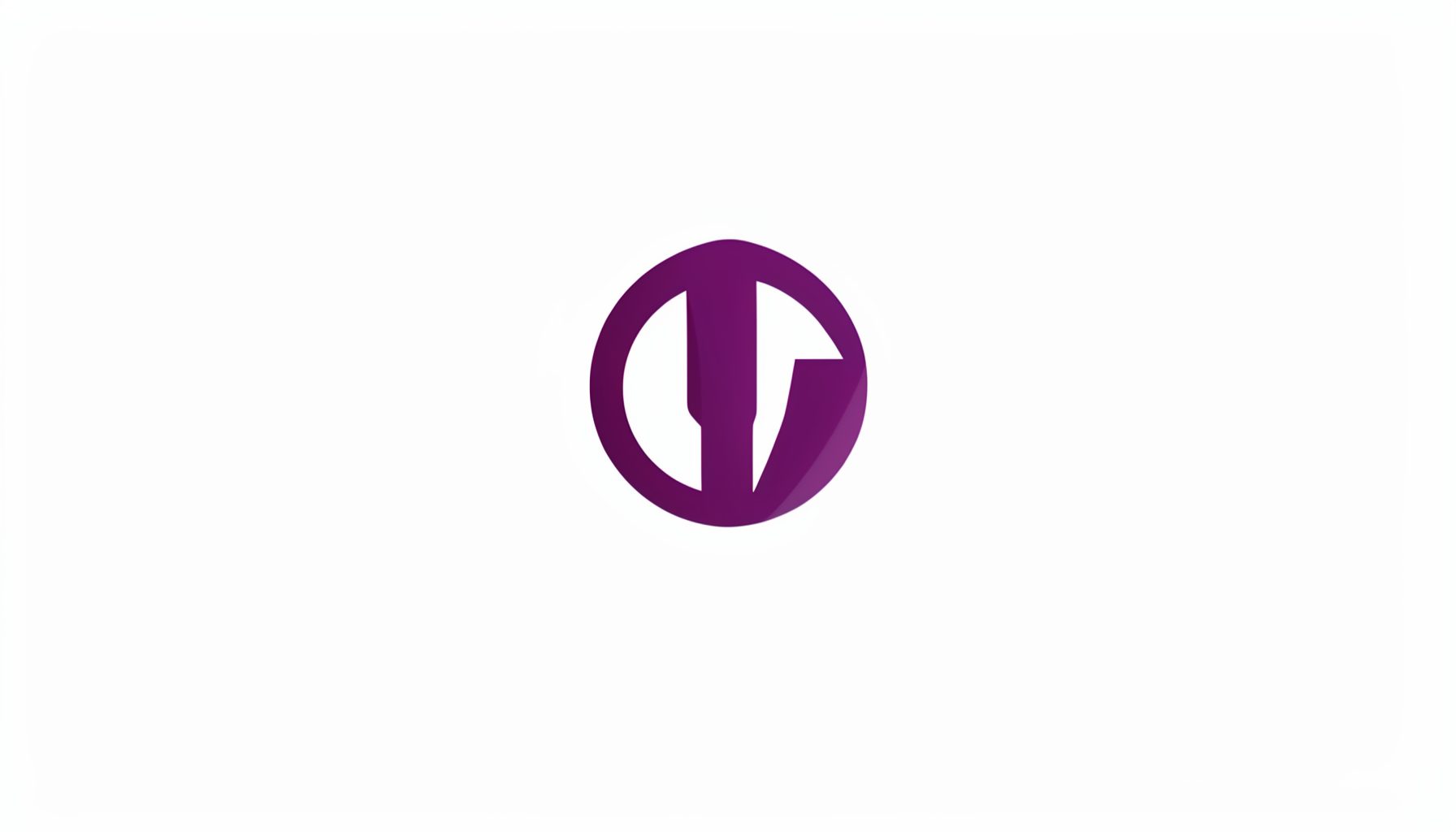 Logotipo de institución colaboradora, emblema minimalista en tonos malva.